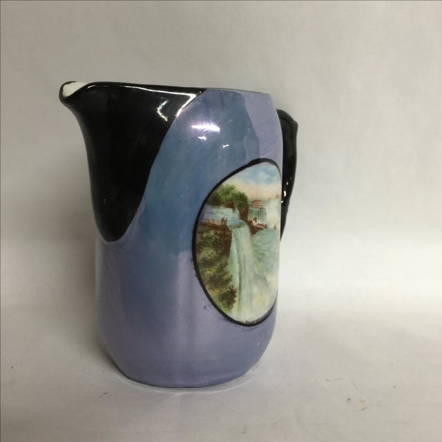 Farmhouse Opalescent Niagara Falls Creamer For Sale - Image 3 of 5