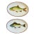 Vintage Italian Fish Plates, Pair For Sale