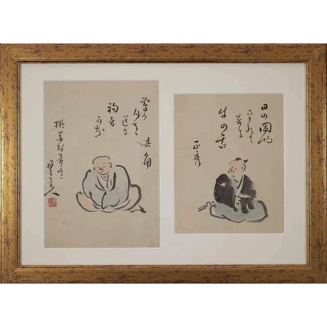 Oriental Figures, Original Drawing, Late 19th-Century For Sale - Image 4 of 4