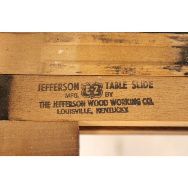 Mid 20th Century Expanding Walnut Dining Table by the Jefferson Wood Working Co. For Sale In New York - Image 6 of 14