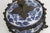 Vintage Maitland-Smith Blue and White Porcelain Box With Brass Hand Painted Floral Details For Sale - Image 12 of 13