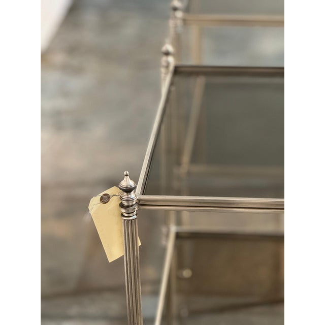 Mid-Century French Chrome Bedside Lamp Tables, 1960s, Set of 2 For Sale - Image 14 of 18