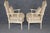 Mid 20th Century Pair of Painted Faux Bamboo Hollywood Regency French Inspired Armchairs For Sale - Image 5 of 13