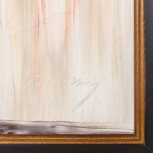 Danish Artist, Abstract Composition, 20th Century, Oil on Canvas For Sale - Image 7 of 8