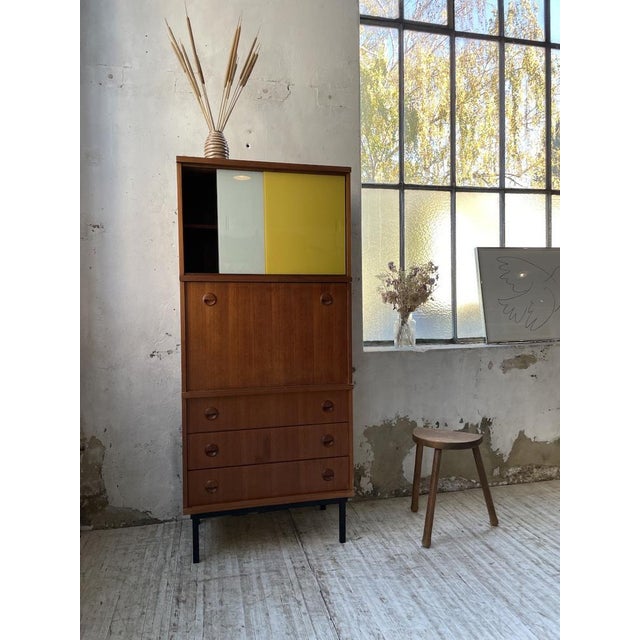 Brown Vintage Cabinet in Teak, 1950s For Sale - Image 8 of 18