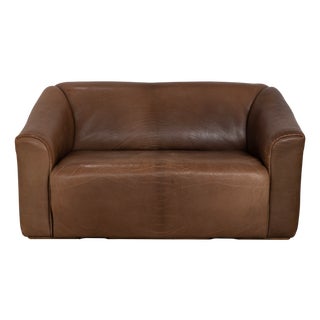 Vintage DS-47 Leather Two-Seater in Brown Cognac from de Sede For Sale