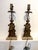 Antique Figural Lady Table Lamps – Pair of Cast Metal & Stone Bases For Sale - Image 6 of 7