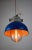 Metal Vintage Blue Small Industrial Pendant Lamp from TEP For Sale - Image 7 of 13