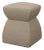 Cusi Pouf in Herisson Mouse Mohair by KABINET For Sale