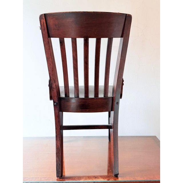 Early 20th Century Early 20th Century Mission Style Bankers Chair by Japser Chair Co. For Sale - Image 5 of 10
