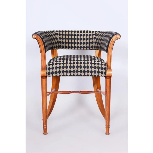 Biedermeier Armchair in Cherrywood and Ebony, Vienna, Austria, 1820s For Sale - Image 12 of 12