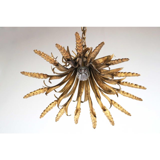 Gilded Wheat Sheaf Chandelier from Hans Kögl, 1960s For Sale - Image 12 of 12