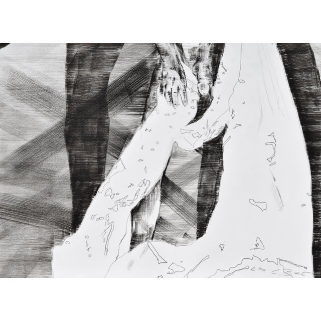 Christian Bauer, Standing Nude, 1990s, Ink and Pencil on Paper For Sale - Image 11 of 14