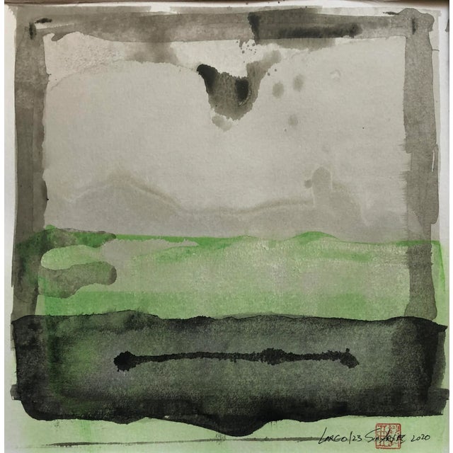 Largo 123 Framed Abstract Painting For Sale