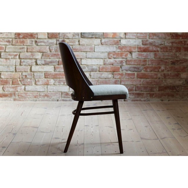 Mid-Century Model 514 Dining Chairs attributed to Radomir Hofman for Ton, 1960s, Set of 4 For Sale - Image 10 of 18