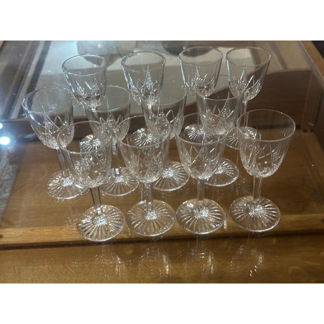 1900 - 1909 Epron Model Baccarat Stamped Crystal Glasses, 1907, Set of 12 For Sale - Image 5 of 18