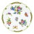 Vintage Hand-Painted Herend Hungary Queen Victoria Porcelain Plate For Sale