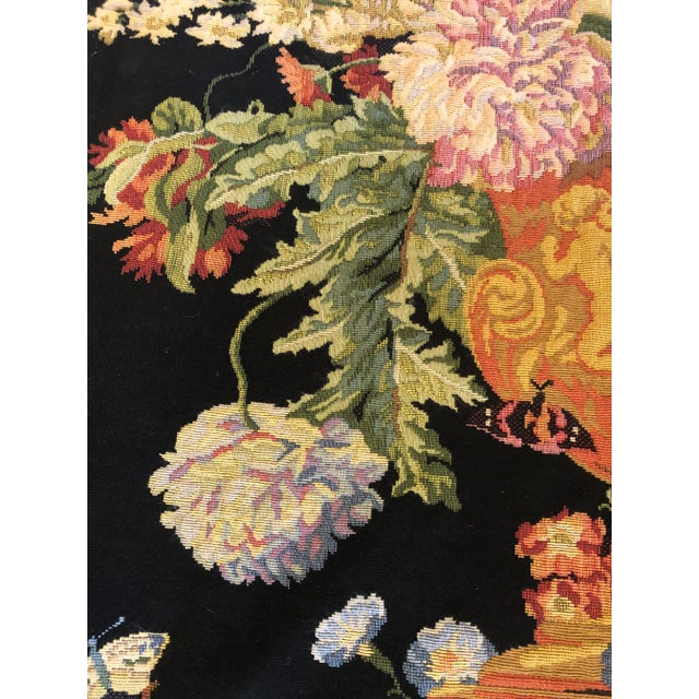 Large Vintage Hanging French Tapestry Wall Art For Sale In Philadelphia - Image 6 of 11
