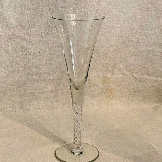 Vintage Air Twist Stem Wine/Champagne Glasses by Colony - Set of 4 For Sale In Sacramento - Image 6 of 8