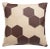 Cowhide Leather Patchwork Pillow - Handmade With Feather Down For Sale