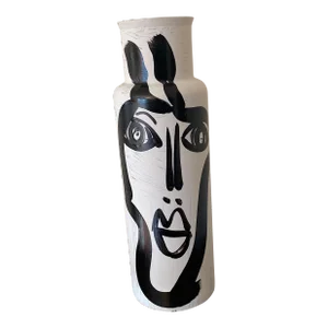 1970s Peter Keil Modern Abstract Expressionist Painted Vase
