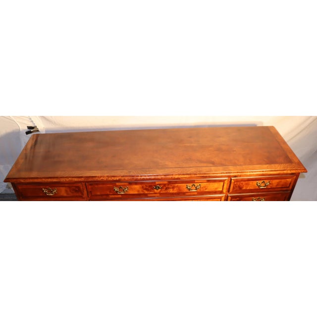 1970s Vintage Henredon Aston Court Banded Mahogany Dresser For Sale - Image 11 of 12