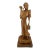 Vintage Val Robbins Old World Teakwood Sculpture Marked For Sale
