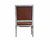French Louis XVI-Style Caramel Leather Armchair For Sale - Image 3 of 5