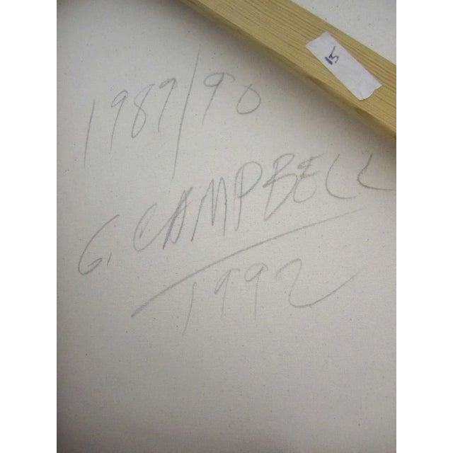 Gerald Campbell Mandala Painting in Yellow For Sale In Los Angeles - Image 6 of 7