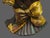 American Antique Cast Iron Yellow Tulip Flower Bouquet Doorstop For Sale - Image 3 of 7