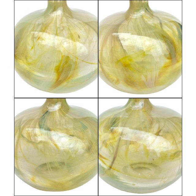 Traditional Early 20th Century Belle Époque Art Nouveau Studio Blown Glass Paperweight Vase-Numbered For Sale - Image 3 of 6