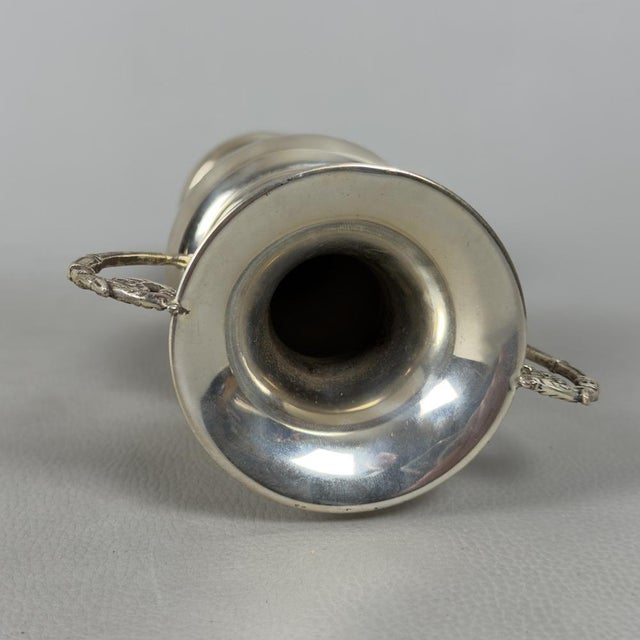 Handcrafted 800 Silver Amphora Vases, 20th Century, Set of 2 For Sale - Image 9 of 13
