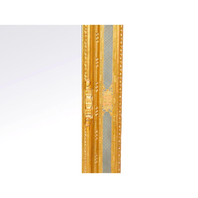 Mid 20th Century Painted, Gilt and Ebonized Mid-20th Century Italian Venetian Style Wall Mirror For Sale - Image 5 of 9