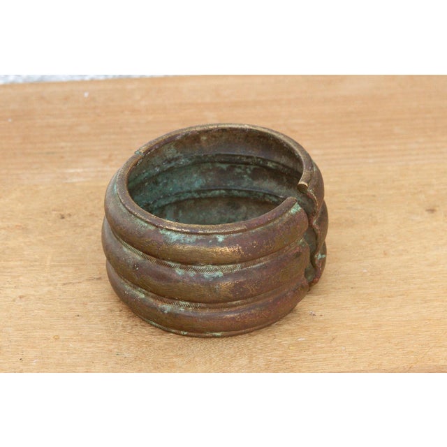 African Antique Solid Brass African Merchants Currency For Sale - Image 3 of 6