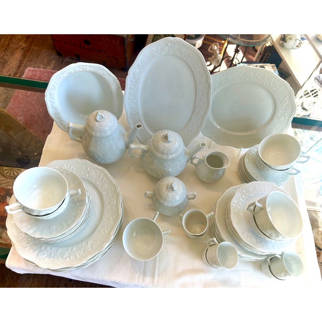 1980s Limoges Raynaud Hawthorne Set of 64, Service for 8 For Sale - Image 12 of 13