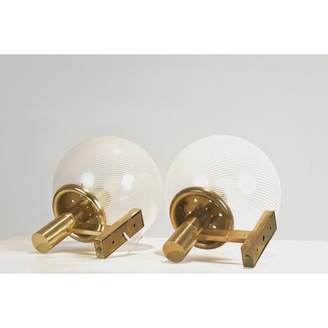 Thread Glass Filigree Wall Lights by Paolo Venini for Venini, Italy, 1940s, Set of 2 For Sale - Image 9 of 10