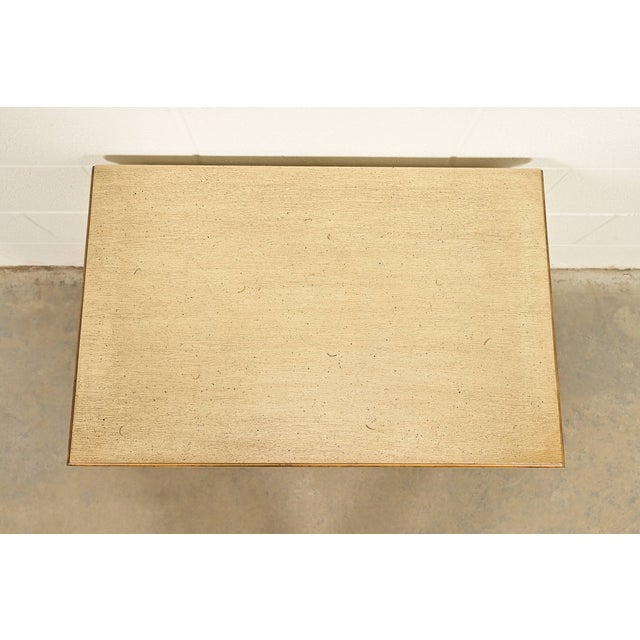 Romweber Hollywood Regency French Rococo Cream Lacquered and Parcel Gilt Nightstand, Circa 1960s For Sale - Image 9 of 12