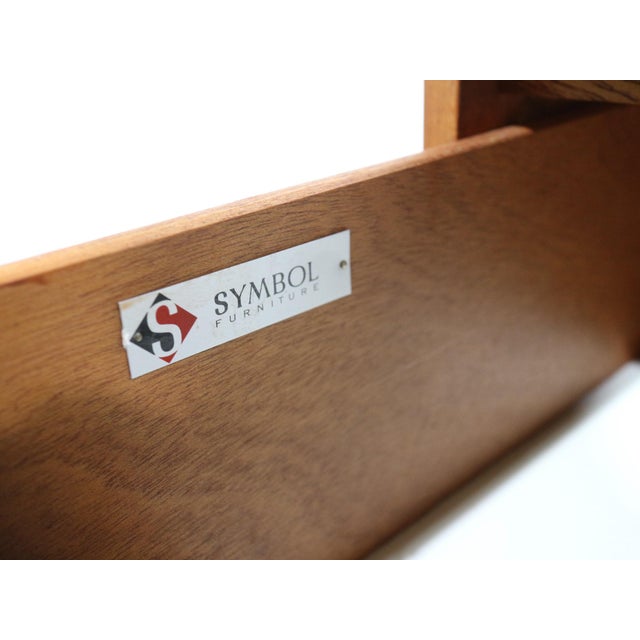 Mid Century Modern Vintage Teak British Dresser Drawers For Sale - Image 10 of 14