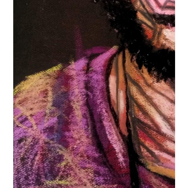 A Thing or Two (Not) to Say, Ara Deinde (2019), Acrylic and Oil Pastel on Canvas For Sale - Image 4 of 4