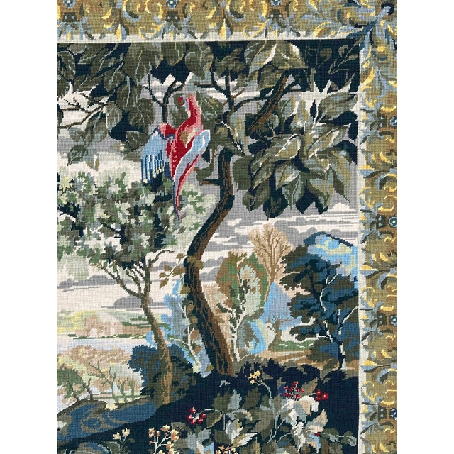 20th Century Decorative Exotic Birds Tapestry For Sale - Image 4 of 6