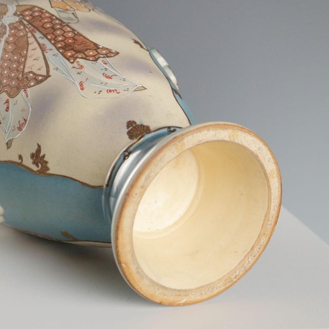 Ceramic Satsuma Vase with Rich Gold Highlights For Sale - Image 12 of 13