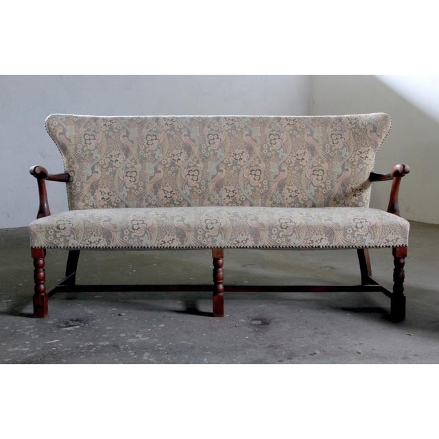 1940s Vintage Danish Art Deco Sofa in Oak, 1940s For Sale - Image 5 of 14