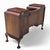 Antique English Georgian Revival Mahogany Sideboard Buffet With Bow-Front Drawers, C. 1900s For Sale In Los Angeles - Image 6 of 12