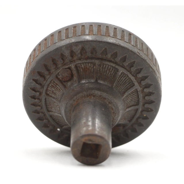 Antique 1880s Vernacular Sargent Cast Iron Door Knob For Sale - Image 4 of 4