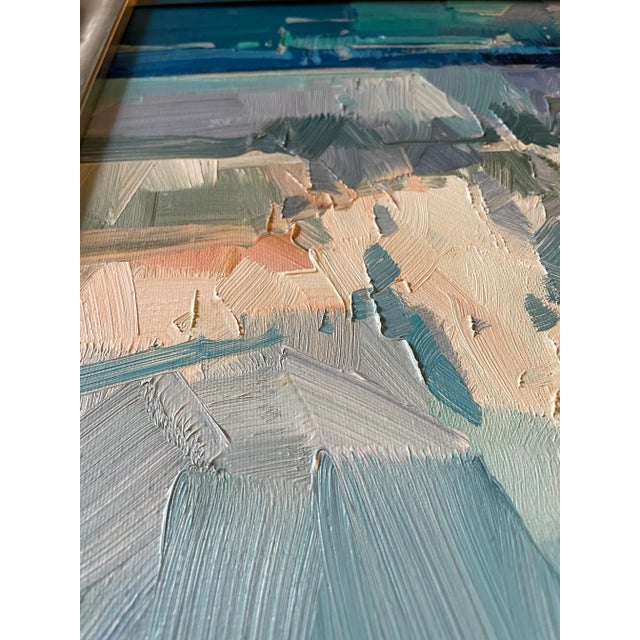 Contemporary Contemporary Abstract Oil Jose Trujillo Seascape Painting, Framed For Sale - Image 3 of 7