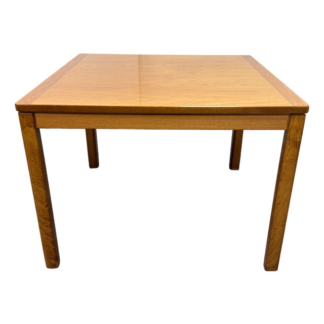 Norwegian Square Side Table, Mid 20th Century For Sale