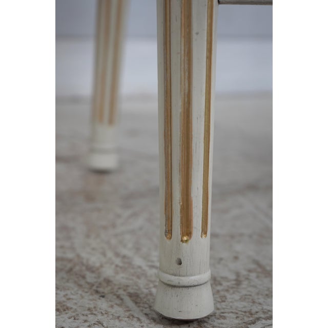 Set of 4 Frontgate French Louis XVI Style Bar Stools For Sale - Image 15 of 18