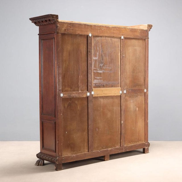Antique Neo-Renaissance Style Bookcase in Walnut, 1900s For Sale - Image 10 of 11