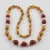 1980s Bakelite and Lucite Extra Long Necklace Assorted Fall Colors For Sale - Image 5 of 12