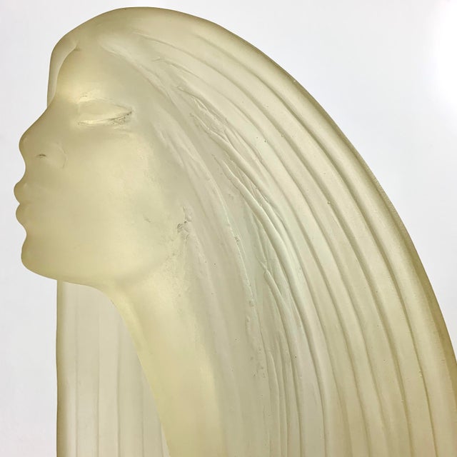 1985 Resin Bust of Woman in Wind Sculpture by Austin Prod Inc For Sale - Image 10 of 11